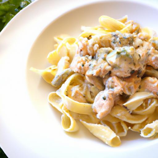 Wholesome Chicken Alfredo with Nutritious Whole Wheat Pasta