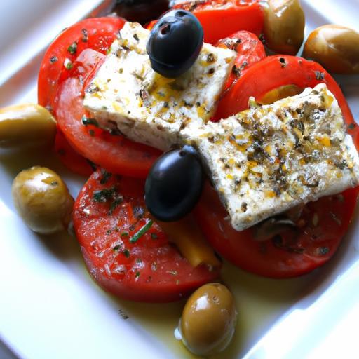 Savory Baked Feta with Juicy Tomatoes and Briny Olives