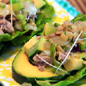 Fresh & Healthy: Avocado Tuna Salad Lettuce Wraps Recipe