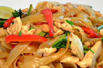 Spice Up Dinner: Authentic Thai Drunken Noodles with Chicken
