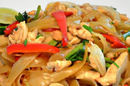 Spice Up Dinner: Authentic Thai Drunken Noodles with Chicken