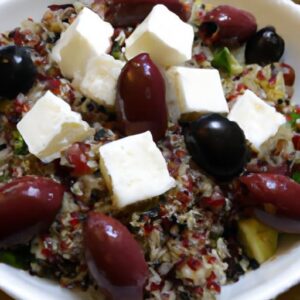 Mediterranean Quinoa Bowl: Feta & Olives Delight Recipe