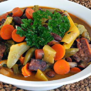 Hearty Slow-Cooked Beef & Veggie Stew: A Keto Delight
