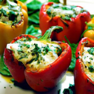 Delicious Spinach & Ricotta Stuffed Peppers: A Tasty Twist