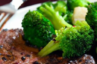 Savor the Perfect Grilled Steak Paired with Steamed Broccoli