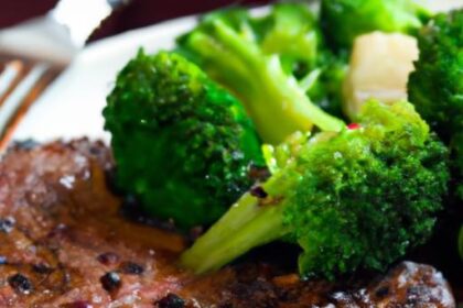 Savor the Perfect Grilled Steak Paired with Steamed Broccoli