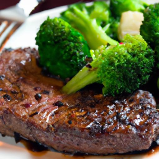Savor the Perfect Grilled Steak Paired with Steamed Broccoli