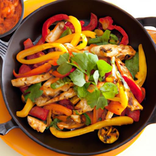 One-Pan Chicken Fajitas with Pre-Sliced Veggies Made Easy