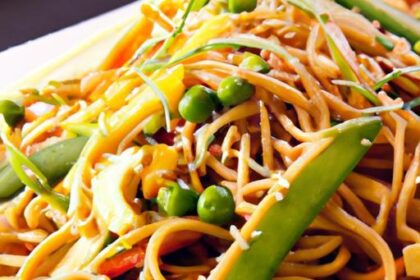 Bold & Nutty: Spicy Peanut Noodles with Edamame Delight