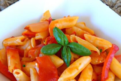 Savor the Flavor: Easy Roasted Red Pepper Pasta Bowl Recipe