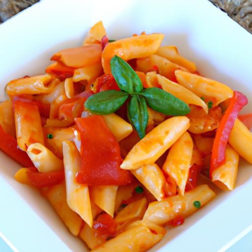 Savor the Flavor: Easy Roasted Red Pepper Pasta Bowl Recipe