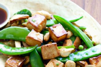 Crispy Cashew Tofu & Snap Peas: A Stir-Fry Delight