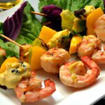 Savor Light Flavors: Low-Calorie Shrimp & Veggie Skewers