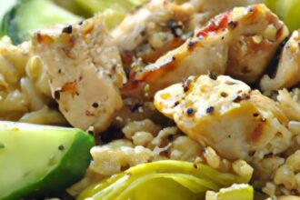 Mediterranean Delight: Greek Chicken and Farro Bowl Recipe