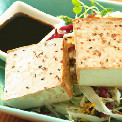Crunchy Asian Sesame Tofu with Tangy Fresh Slaw Recipe