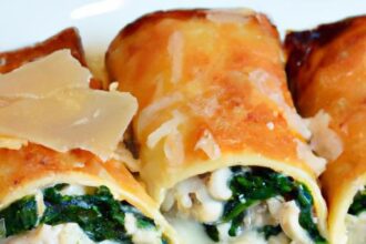 Savor the Flavor: Chicken & Spinach Stuffed Manicotti Delight