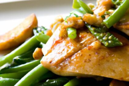 Zesty Lemon Pepper Chicken with Tender Green Beans Delight
