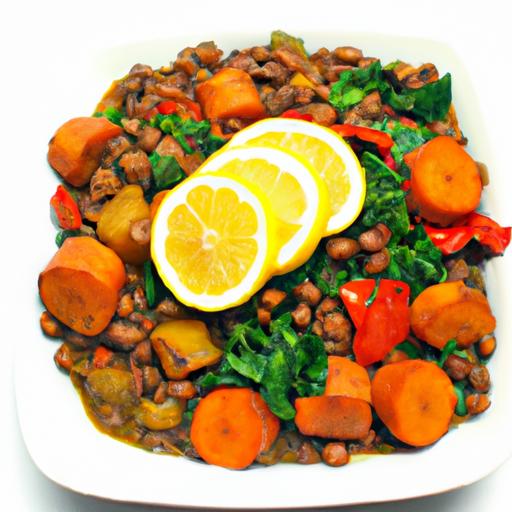 Hearty Lentil & Roasted Veggie Stew: low-Cal Flavor⁢ Boost
