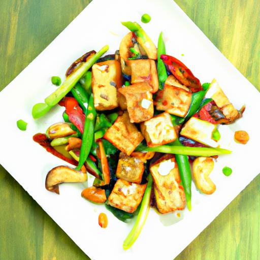 Crispy Cashew ⁣Tofu⁤ & Snap ⁢Peas: A Stir-Fry Delight