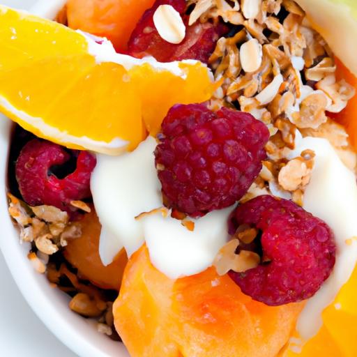 Energize Your Day: Greek Yogurt with Granola and Fruit Delight