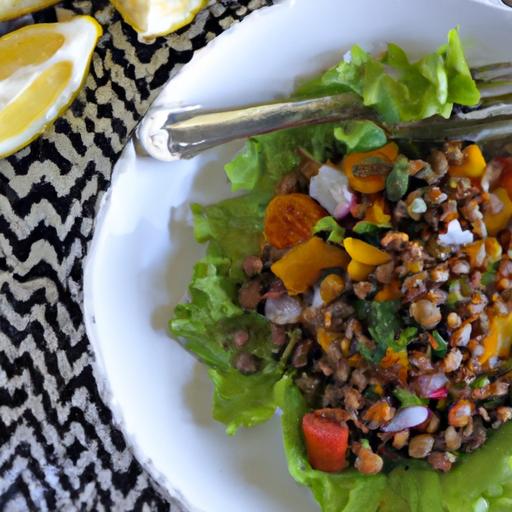 Mediterranean lentil Salad: A Wholesome, Flavorful Delight