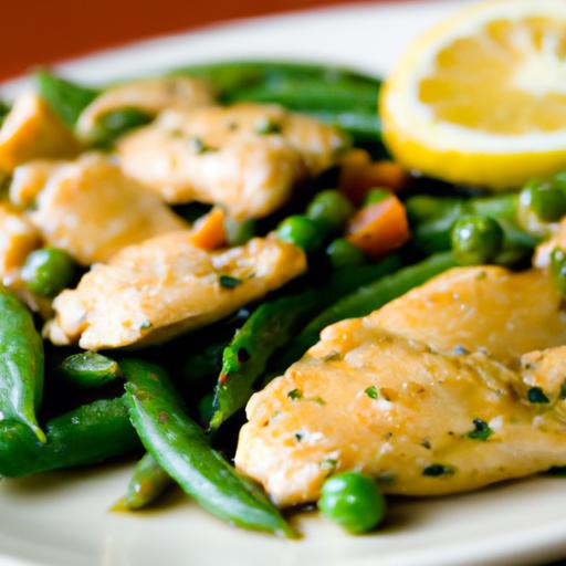 Zesty Lemon Pepper Chicken with Tender Green Beans Delight