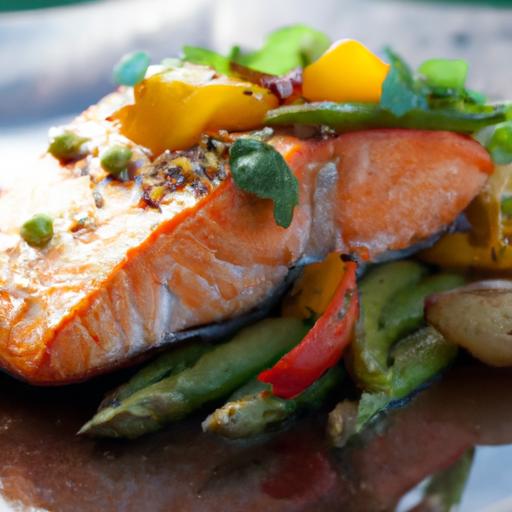 Light & Lively: Baked Salmon with Roasted Veggie Medley