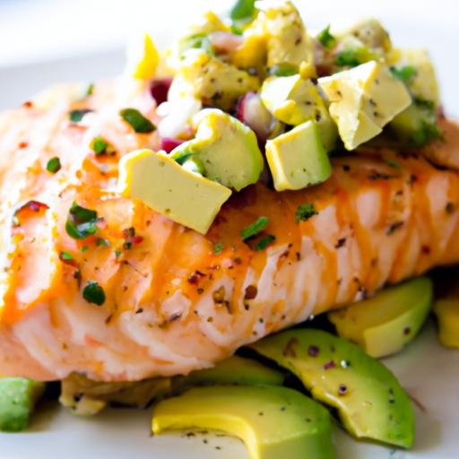 Savor Keto: Grilled Salmon with Zesty Avocado Salsa Recipe