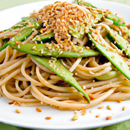 Bold & Nutty: Spicy Peanut Noodles with Edamame Delight