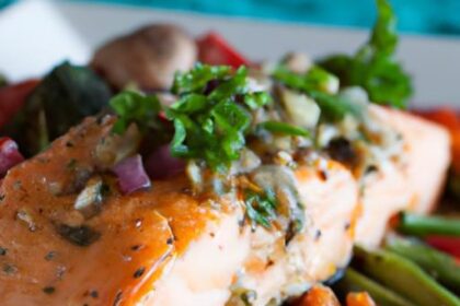 Light & Lively: Baked Salmon with Roasted Veggie Medley