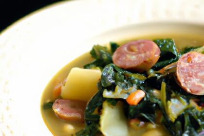Hearty White Bean & Kale Soup with Savory Sausage Twist