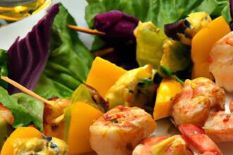 Savor Light Flavors: Low-Calorie Shrimp & Veggie Skewers