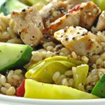 Mediterranean Delight: Greek Chicken and Farro Bowl Recipe