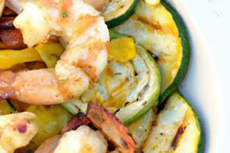 Zesty One-Pan Lemon Garlic Shrimp with Sautéed Zucchini