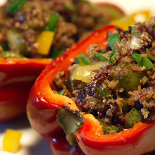 Nutritious Stuffed Bell Peppers: Quinoa & Black Bean Delight