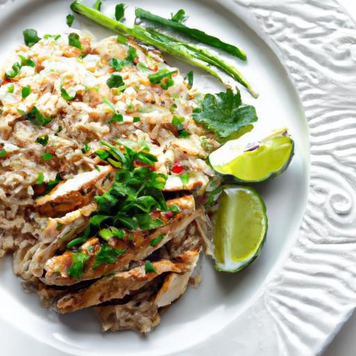 Zesty Cilantro Lime Grilled Chicken with Nutty Brown Rice
