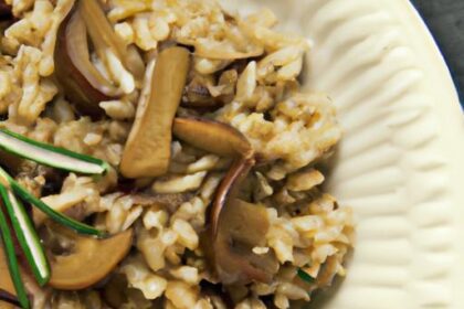 Nutty Farro Risotto with Mushrooms: A Hearty Twist on Tradition