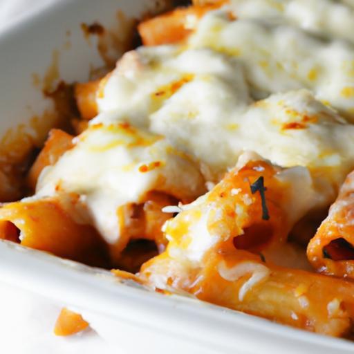 Deliciously Cheesy Baked Ziti with Ricotta & Mozzarella