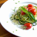 Zucchini Noodles with Pesto & Cherry Tomatoes: Fresh Twist