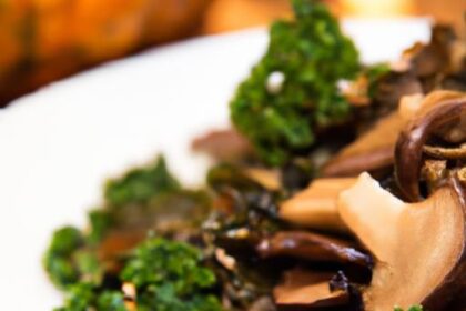 Savor the Speed: Garlic Mushroom & Kale Stir-Fry Delight