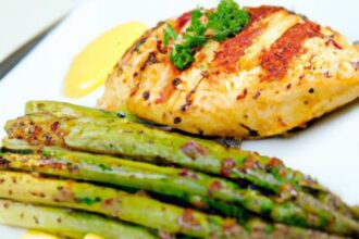 Zesty Grilled Chicken & Asparagus with Lemon Vinaigrette Flair