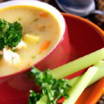 Wholesome & Light: Creamy Chicken Veggie Soup Recipe