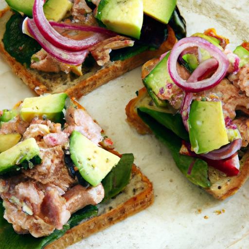Creamy Avocado Tuna Salad on Toast: A Wholesome Delight