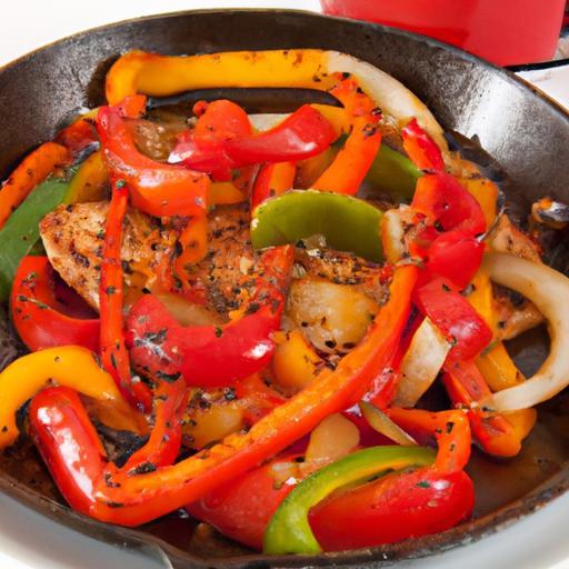 Sizzling Healthy Ground Turkey & Bell Pepper Skillet Delight