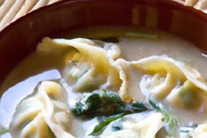 Savor the Flavors: Thai Coconut Potsticker Soup Delight