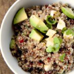 Fresh Tex-Mex Quinoa Bowl with Creamy Avocado Sauce
