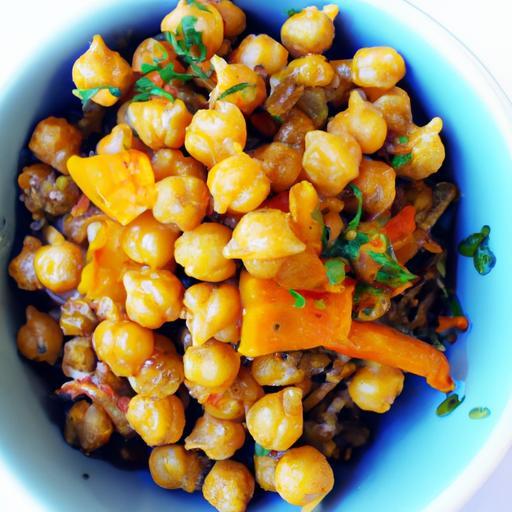 Fiery Flavor Boost: Crafting Spicy Harissa Chickpea Bowls
