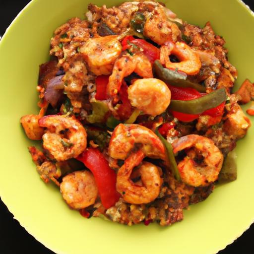 Savory Jambalaya Bowl with Chicken & Shrimp-No Sausage!
