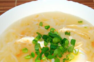 Comfort in a Bowl: Egg Drop Soup with Shredded Chicken