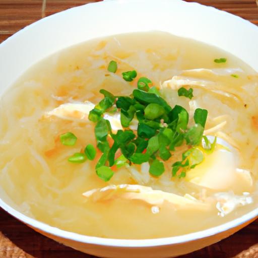 Comfort in a Bowl: Egg Drop Soup with Shredded Chicken